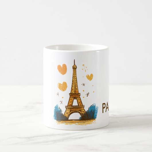 Paris Frankreich Reise Kaffeetasse (Mittel)
