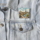 Paris Frankreich Reise Kunst Vintage Button (Beispiel)