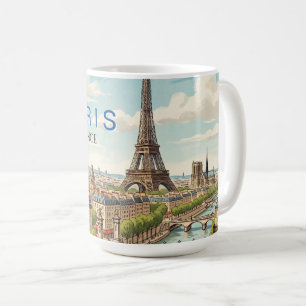 Paris Frankreich Reise Kunst Vintage Kaffeetasse
