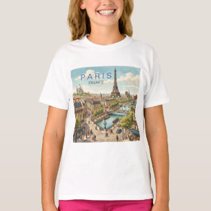 Paris Frankreich Reise Kunst Vintage T-Shirt