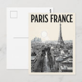 Paris Frankreich Reise Postkarte (Vorne/Hinten)