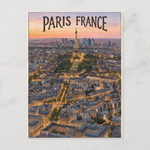 Paris Frankreich Reise  Postkarte
