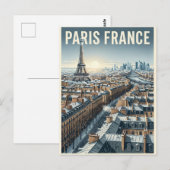 Paris Frankreich Reise  Postkarte (Vorne/Hinten)