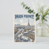 Paris Frankreich Reise Postkarte (Stehend Vorderseite)