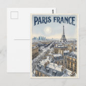 Paris Frankreich Reise Postkarte (Vorne/Hinten)