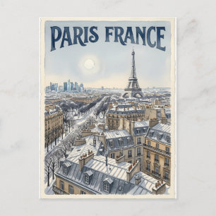 Paris Frankreich Reise  Postkarte