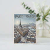 Paris Frankreich Reise Postkarte (Stehend Vorderseite)