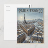 Paris Frankreich Reise Postkarte (Vorne/Hinten)