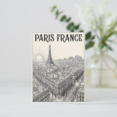 Paris Frankreich Reise Postkarte (Stehend Vorderseite)