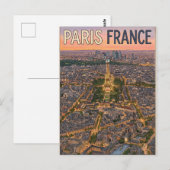 Paris Frankreich Reise Postkarte (Vorne/Hinten)