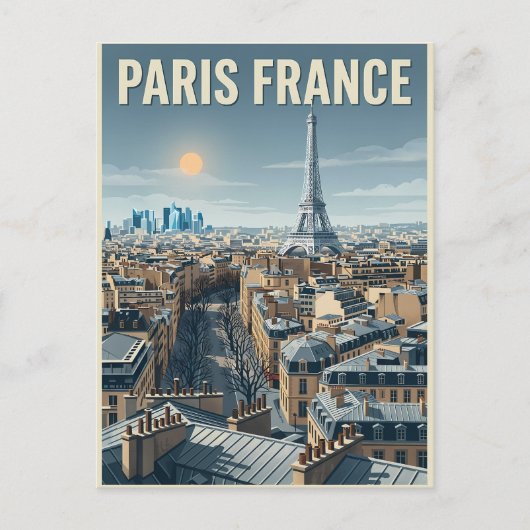 Paris Frankreich Reise Postkarte (Vorderseite)