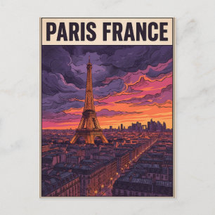 Paris Frankreich Reise Postkarte