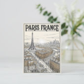 Paris Frankreich Reise  Postkarte (Stehend Vorderseite)
