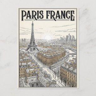 Paris Frankreich Reise Postkarte
