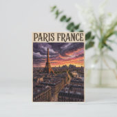 Paris Frankreich Reise  Postkarte (Stehend Vorderseite)