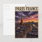 Paris Frankreich Reise  Postkarte (Vorne/Hinten)