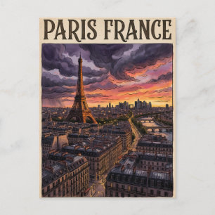 Paris Frankreich Reise Postkarte