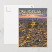 Paris Frankreich Reise  Postkarte (Vorne/Hinten)