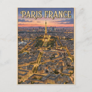 Paris Frankreich Reise  Postkarte