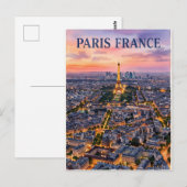 Paris Frankreich Reise Postkarte (Vorne/Hinten)
