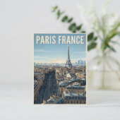 Paris Frankreich Reise Postkarte (Stehend Vorderseite)