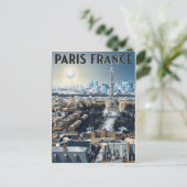 Paris Frankreich Reise Postkarte (Stehend Vorderseite)