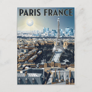 Paris Frankreich Reise  Postkarte