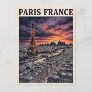 Paris Frankreich Reise  Postkarte