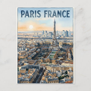 Paris Frankreich Reise  Postkarte