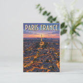 Paris Frankreich Reise Postkarte (Stehend Vorderseite)