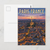 Paris Frankreich Reise Postkarte (Vorne/Hinten)