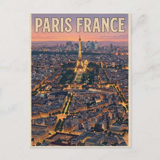 Paris Frankreich Reise  Postkarte (Vorderseite)