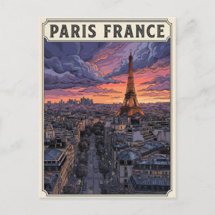 Paris Frankreich Reise Postkarte