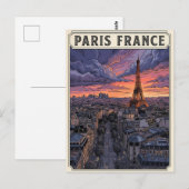 Paris Frankreich Reise  Postkarte (Vorne/Hinten)