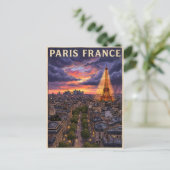 Paris Frankreich Reise Postkarte (Stehend Vorderseite)