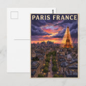 Paris Frankreich Reise Postkarte (Vorne/Hinten)