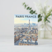 Paris Frankreich Reise  Postkarte (Stehend Vorderseite)