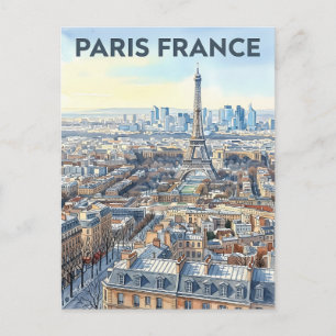 Paris Frankreich Reise  Postkarte