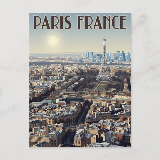 Paris Frankreich Reise Postkarte (Vorderseite)