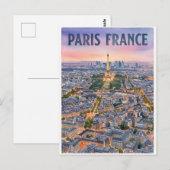 Paris Frankreich Reise Postkarte (Vorne/Hinten)