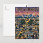 Paris Frankreich Reise Postkarte (Vorne/Hinten)