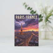 Paris Frankreich Reise Postkarte (Stehend Vorderseite)