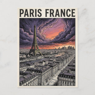 Paris Frankreich Reise  Postkarte
