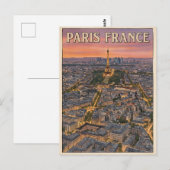 Paris Frankreich Reise Postkarte (Vorne/Hinten)