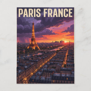 Paris Frankreich Reise  Postkarte