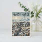 Paris Frankreich Reise Postkarte (Stehend Vorderseite)