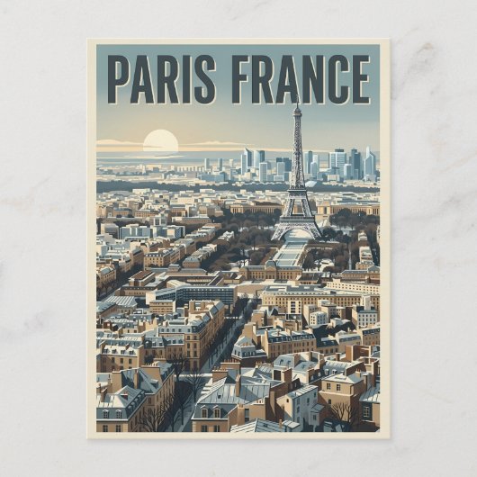 Paris Frankreich Reise Postkarte (Vorderseite)