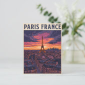 Paris Frankreich Reise  Postkarte (Stehend Vorderseite)