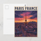 Paris Frankreich Reise  Postkarte (Vorne/Hinten)