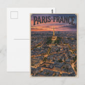 Paris Frankreich Reise Postkarte (Vorne/Hinten)
